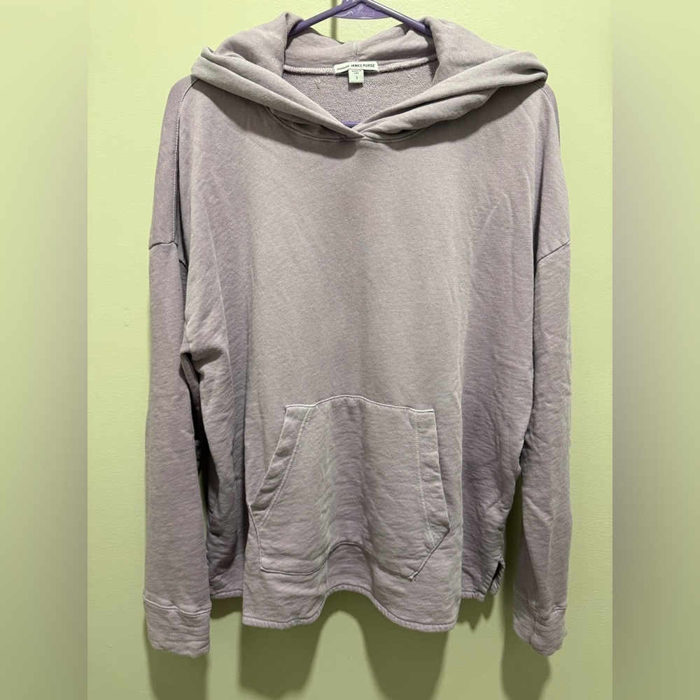 James Perse 100% Supima Cotton Purple Hoodie